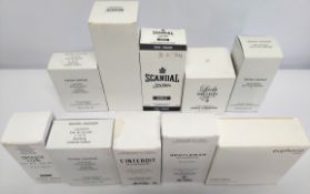 Thirty nearly new perfumes/testers and related to include Jean Paul Gaultier, Givenchy, CK, Hugo Bos