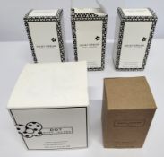 Five Marc Jacobs related perfume testers - Dot, Daisy and Rain (packaging may have slight damage) bo