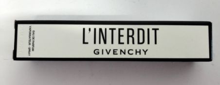 As new L'interdit Givenchy eau de parfum vaporisateur spray 12.5ml testers (pack of 5) sealed, boxed
