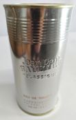 An as new Jean Paul Gaultier le Classique eau de toilette, 100ml /3.4fl.oz, sealed (tin slightly den