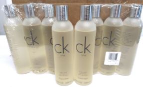 Thirty three Calvin Klein body wash gel lavants 250ml bottles.