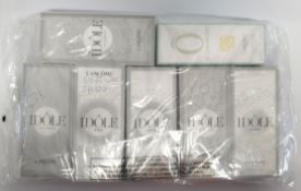 Seven nearly new Lancome eau de parfum/toilette various size testers and related, boxed (please note