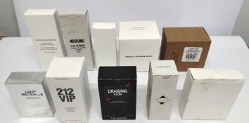 Thirty nearly new perfumes/testers and related to include Ariana Grande, Nina Ricci, Elizabeth Arden