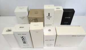 Thirty nearly new perfumes/testers and related to include Marc Jacobs, Beyonce, Hugo Boss, CK, Fahre