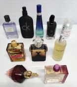 Thirty nearly new perfumes/testers and related to include Versace, Davidoff, Armani, Givenchy and mo