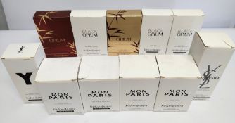Eleven YSL related perfume testers to include Black Opium, Manifesto, Mon Paris and More (packaging