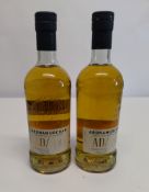 Two Ardnamurchan AD/Highland single malt scotch whisky 2 x 700ml.