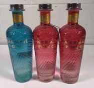 Two Mermaid Pink gins 2 x 700ml and one Mermaid gin 1 x 700ml.