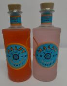 Malfy Pink Grapefruit gin rosa Italy 700ml, Malfy Blood Orange Con Arancia gin Italy 700ml.