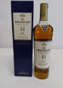 The Macallan Highland single malt whisky 12 year old double cask 700ml.