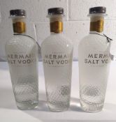 Three Mermaid Salt vodka's 3 x 700ml.