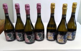 Four Agricola Poggio Al Laghi Firmino spumante rose extra dry sparkling wine 4 x 750ml and three Agr