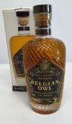 Belgian Owl Intense single cask whisky 500ml (label slightly marked).