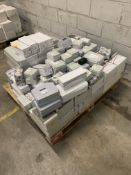 A quantity of electrical fixtures and fittings to include junction boxes and 12-way distribution boa