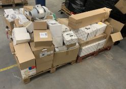 A quantity of assorted vent covers, extractor fans and related items. Est. 188 items with an RRP of: