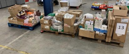 A quantity of electrical fixtures and fittings to include fire rated dimmable down lights, 15W LED c