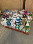 A quantity of electrical fixtures and fittings to include Aquip66 waterproof sockets and Greenbrook