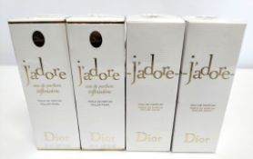 Four as new Dior - J'adore eau de parfum roller pearls 20ml, sealed boxes.