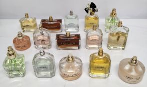 Thirty Marc Jacobs perfumes/testers and related (please note: bottles may have been used/packaging m