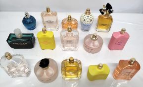 Forty Marc Jacobs perfumes/testers and related (please note: bottles may have been used/packaging ma