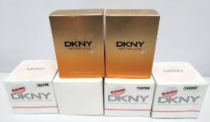 Thirty DKNY perfumes/testers and related (please note: bottles may have been used/packaging may have