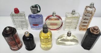 Twenty five Boss perfumes/testers and related (please note: bottles may have been used/packaging may
