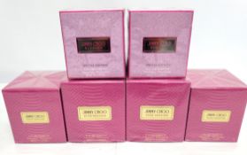 Six as new Jimmy Choo eau de parfum 100ml and 60ml fragrances, sealed and boxed.