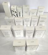 Forty perfumes/testers and related to include Lancome, Dior, Boss, Paco Rabanne and Armani (please n