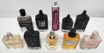 Thirty Givenchy perfumes/testers and related (please note: bottles may have been used/packaging may