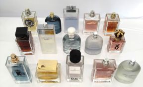 Forty Dolce & Gabbana perfumes/testers and related (please note: bottles may have been used/packagin