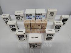 Forty Diesel perfumes/testers and related (please note: bottles may have been used/packaging may hav