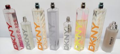 Thirty DKNY perfumes/testers and related (please note: bottles may have been used/packaging may have
