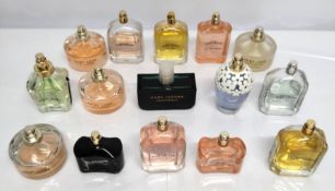 Thirty Marc Jacobs perfumes/testers and related (please note: bottles may have been used/packaging m