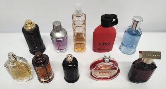 Thirty Boss perfumes/testers and related (please note: bottles may have been used/packaging may have