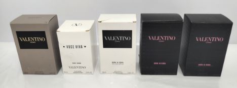 Thirty Valentino perfumes/testers and related (please note: bottles may have been used/packaging may