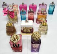 Forty Elizabeth Arden Juicy Couture perfumes/testers and related (please note: bottles may have been