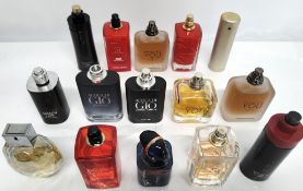 Thirty Armani perfumes/testers and related. (please note: bottles may have been used/packaging may h