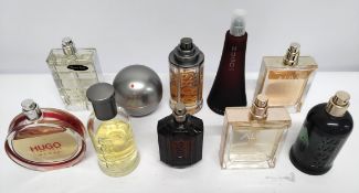 Thirty Boss perfumes/testers and related (please note: bottles may have been used/packaging may have
