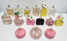 Thirty Marc Jacobs perfumes/testers and related (please note: bottles may have been used/packaging m