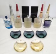 Fifty Issey Miyake perfumes/testers and related (please note: bottles may have been used/packaging m