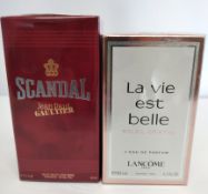 Two as new fragrances - Lancome la vie est belle soleil cristal l'eau de parfum 50ml and Jean Paul