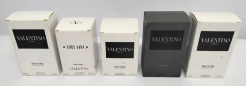 Forty Valentino perfumes/testers and related (please note: bottles may have been used/packaging may
