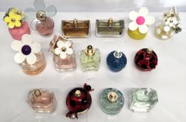 Forty Marc Jacobs perfumes/testers and related (please note: bottles may have been used/packaging ma