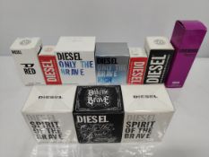 Forty Diesel perfumes/testers and related (please note: bottles may have been used/packaging may hav