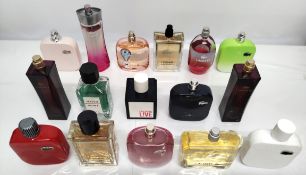 Forty Lacoste perfumes/testers and related (Please note: bottles may have been used/packaging may ha