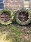 Set of Dual Rear Tractor Wheels - (Norfolk)