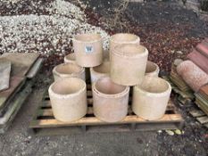 Quantity clay drainage pipe sections