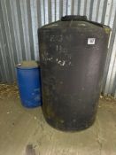 Orange juice black plastic tank