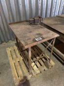 Metal welder's bench, 3ft x 2ft 6
