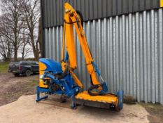 2015 Bomford Hawk Evo 6.0 hedge cutter with 1.3m flail head, 3pt-linkage mounted, joystick control.